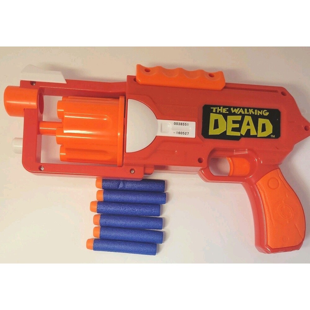 Buzz Bee Toys Air Warriors The Walking Dead Rick’s Revolver Soft Dart Gun Red